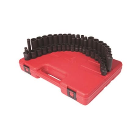 Cool Kitchen 42 Piece .38 in. Drive Impact Socket Set CO67552